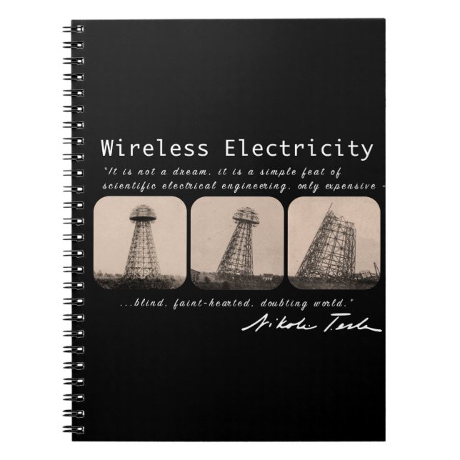 Nikola Tesla Tower Notebook (Front)