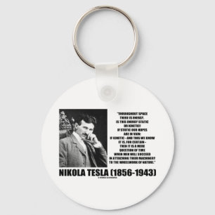Nikola Tesla Wheelwork Of Nature Kinetic Energy Keychain