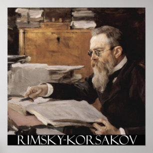 Nikolai Rimsky-Korsakov Customizable Poster