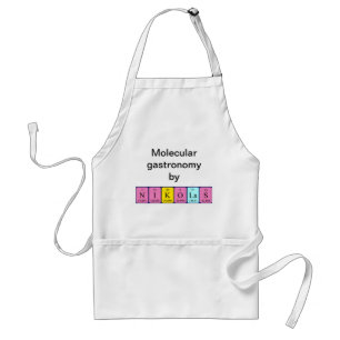 Nikolas periodic table name apron
