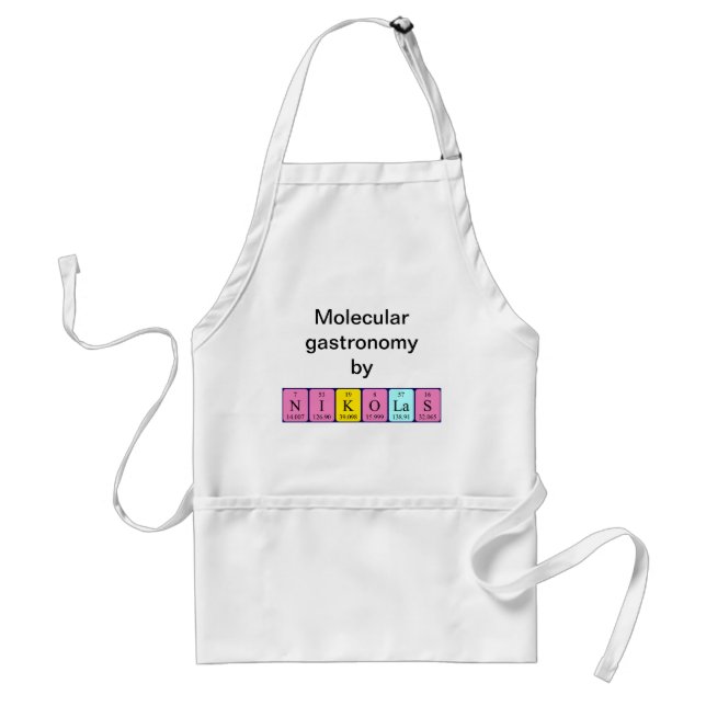 Nikolas periodic table name apron (Front)