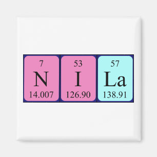 Nila periodic table name magnet
