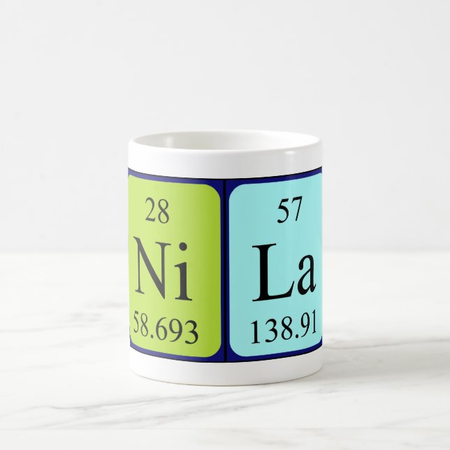 Nila periodic table name mug (Center)
