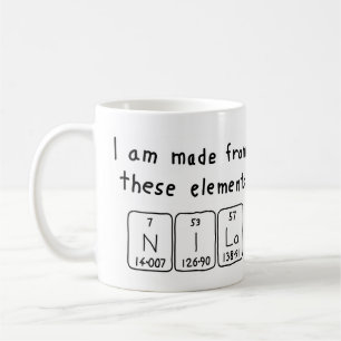 Nila periodic table name mug