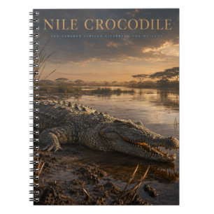 Nile Crocodile African River ANIMALS Notebook