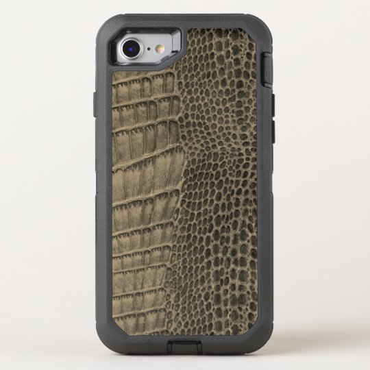 Nile Crocodile Classic Reptile Leather (Faux) OtterBox Defender iPhone 7 Case
