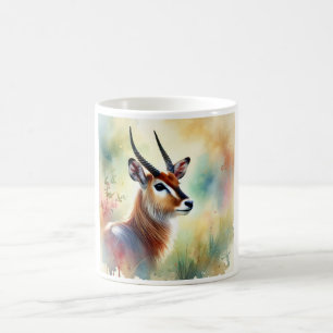 Nile Lechwe in Serenity 310724AREF115 - Watercolor Coffee Mug