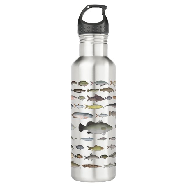 Nile River Basin Fish Group 710 Ml Water Bottle (Front)