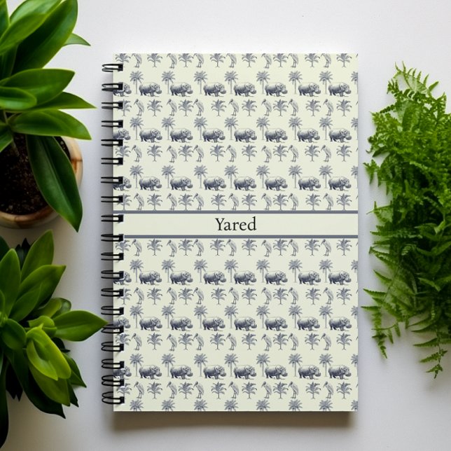 Nile River Botanical Pattern, custom Notebook (Creator Uploaded)