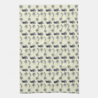 Nile River Botanical Pattern Kitchen Towel