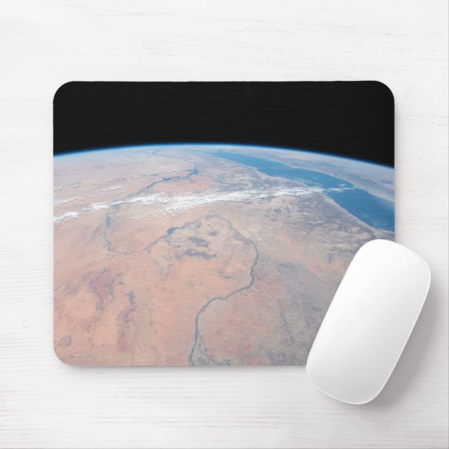 Nile River Winding Northward Next To The Red Sea Mouse Pad (With Mouse)