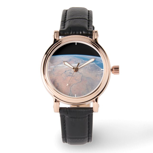 Nile River Winding Northward Next To The Red Sea Watch (Front)