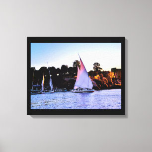 Nile Sailboats  Canvas Print