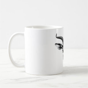 Nilgai Lover T-Shirt - Realistic Black & White Hea Coffee Mug