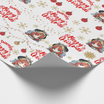 Nilou Christmas Themed Gift Wrapper