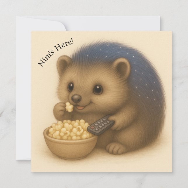 Nim Binges TV Customizable Comfort Series Card (Front)