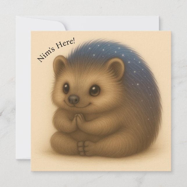 Nim Does Yoga Customizable Comfort Series Card (Front)