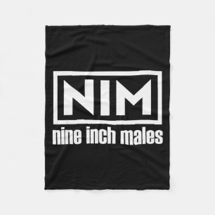 Nim Nine Inch Males Funny Mens  Fleece Blanket