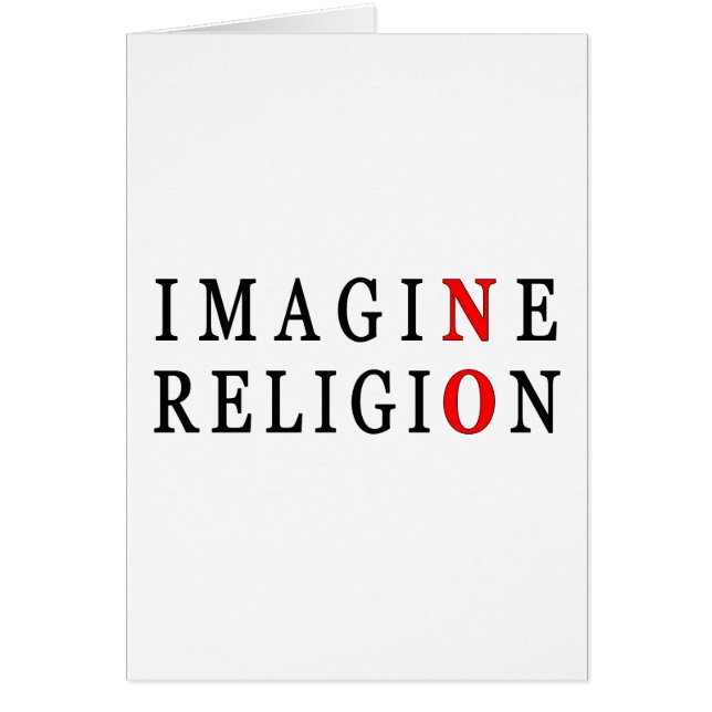 N'imaginez aucune religion (Devant)