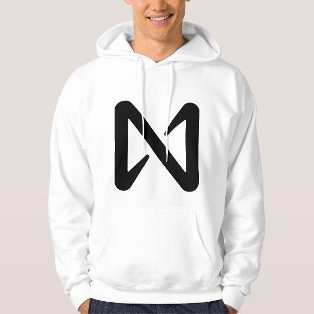 Nimbus noir Sweat - shirt à capuche simple homme (Devant)