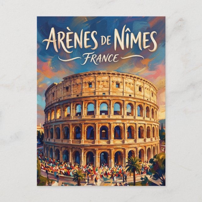 Nîmes Arena France Postcard (Front)