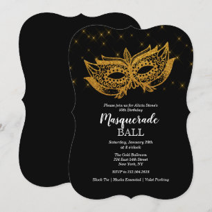 N'IMPORTE QUEL ÂGE - Balle Masquerade Invitation A