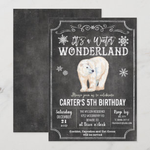 N'IMPORTE QUEL ÂGE - Wonderland d'hiver Invitation
