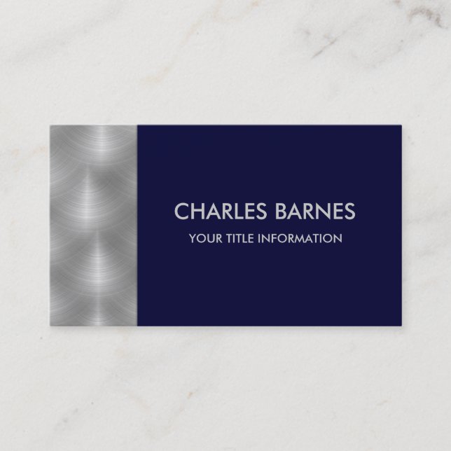 N'importe quel Carte de visite en acier couleur (Devant)