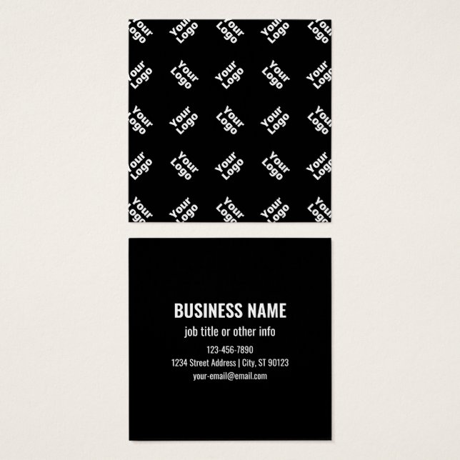 N'importe quel logo ou image téléchargée | Motif d (Devant & derrière)