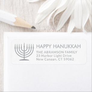 N'Importe Quel Texte Menorah White Hanoukka Adress