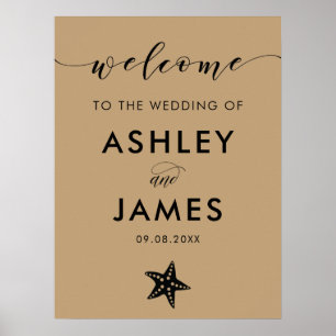 N'importe quelle Affiche de bienvenue Mariage de c