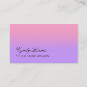 N'importe quelle couleur avec Carte de visite de d