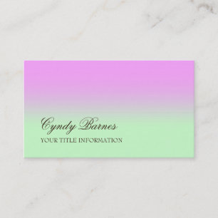 N'importe quelle couleur avec Carte de visite de d