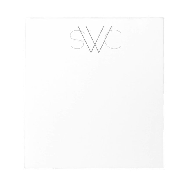 N'importe quelle couleur - Bloc-notes Monogramme m (Devant)