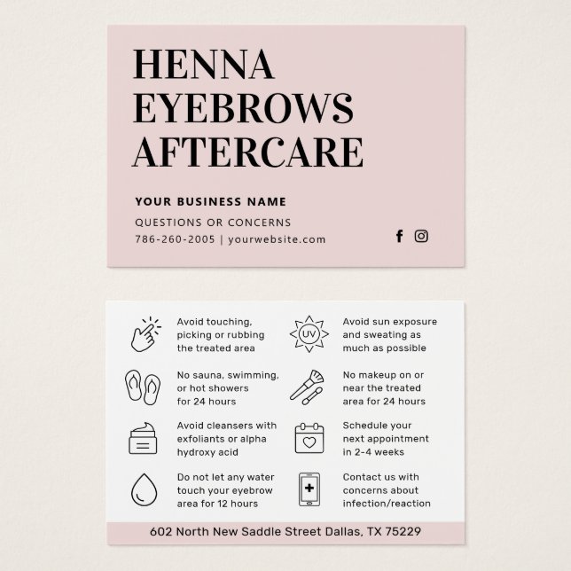 N'Importe Quelle Couleur Tint Henna Brosses (Devant & derrière)