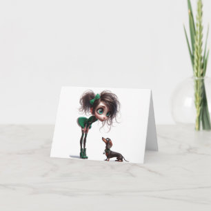 N'Importe Quelle Occasion Carte Dachshund Animée
