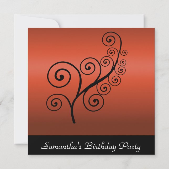 N'Importe Quelle Occasion Invitation Rouge (Devant)