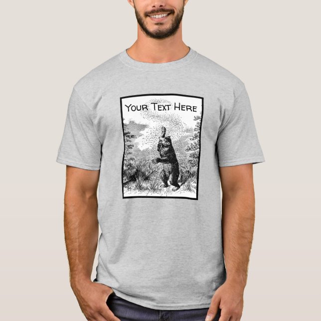 Nimrod - Bear and Bees  T-Shirt (Front)