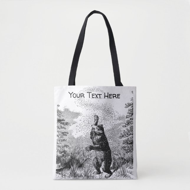 Nimrod - Bear and Bees  Tote Bag (Front)
