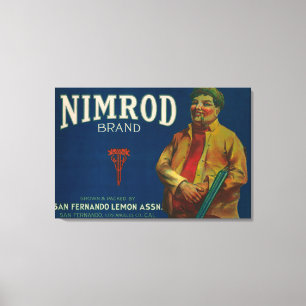 Nimrod Lemon LabelSan Fernando, CA Canvas Print