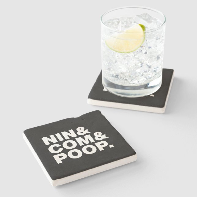NIN & COM & POOP. STONE COASTER (Side)