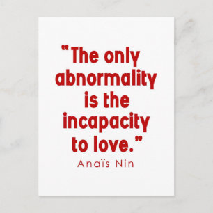Nin on Abnormality Postcard