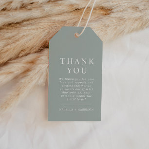 NINA Sage Green Modern Minimalist Elegant Gift Tags
