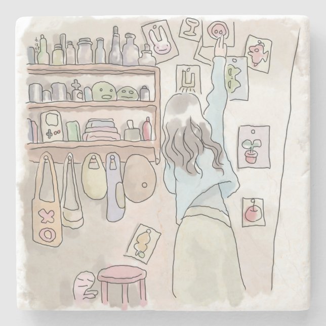Nina Stone Coaster (Front)
