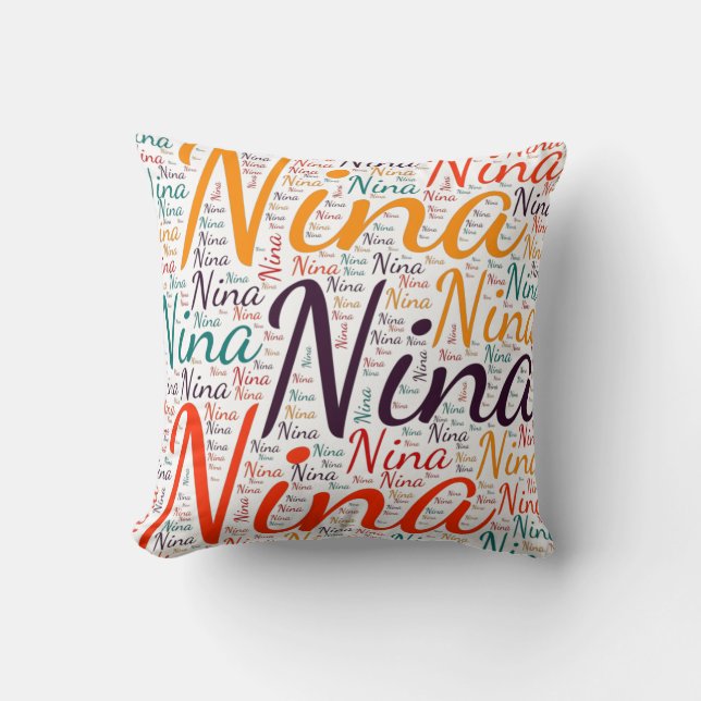 Nina Throw Pillow (Front)