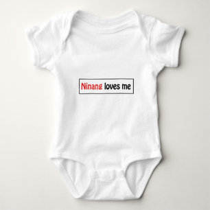 Ninang loves me baby bodysuit