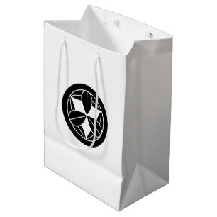 Nine bamboo leaves in circle medium gift bag