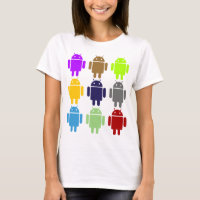 Nine Bug Droids (Android Multiple Colours Humour)
