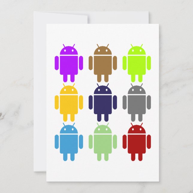 Nine Bug Droids (Multi-Coloured Android) (Front)