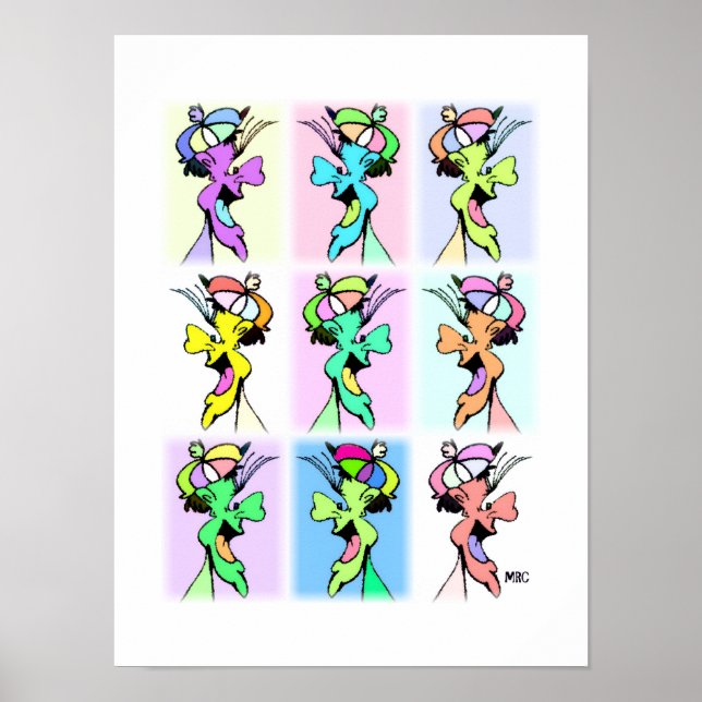 Nine Colourful Silly Faces Profile: Poster (Front)